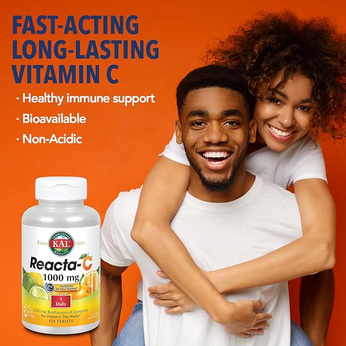 KAL Reacta-c with Bioflavonoids Tablets, 120 Count