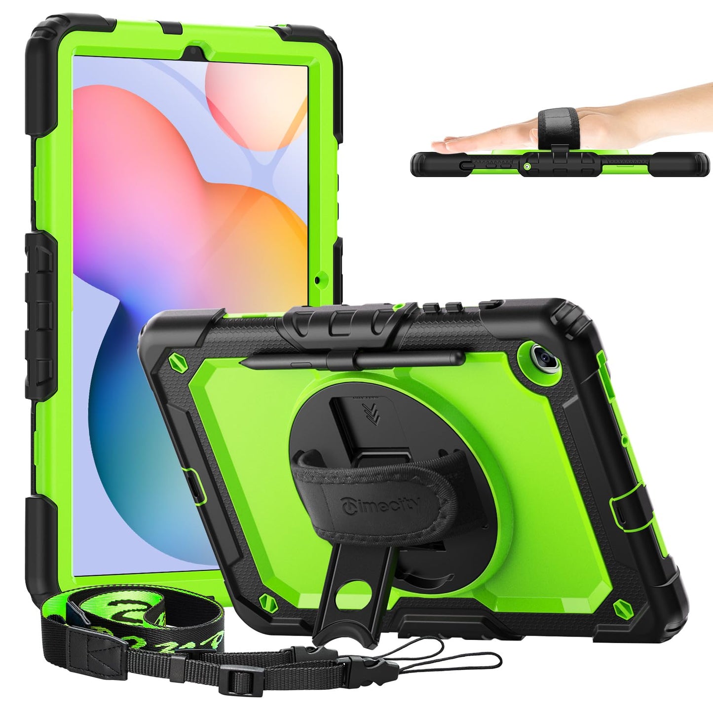 Timecity Case For Samsung Galaxy Tab S6 Lite 10.4   2024/2022/2020 (Sm-P620/P610/P613/P615), Durable Sturdy Protective Case Wi