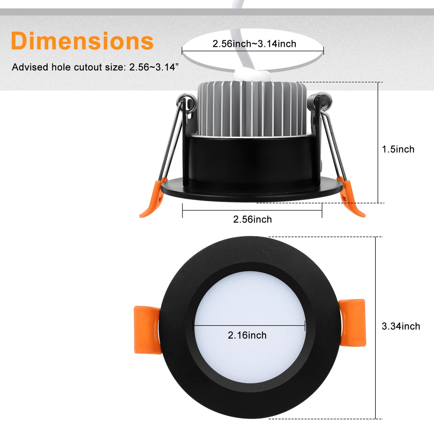 YGS-Tech Smart LED Recessed Lighting Downlight, RGB Color Changing, 3 Inch, 5W, Dimmable, 4 Pack, Aluminum, Compatible with Alexa/Google Home