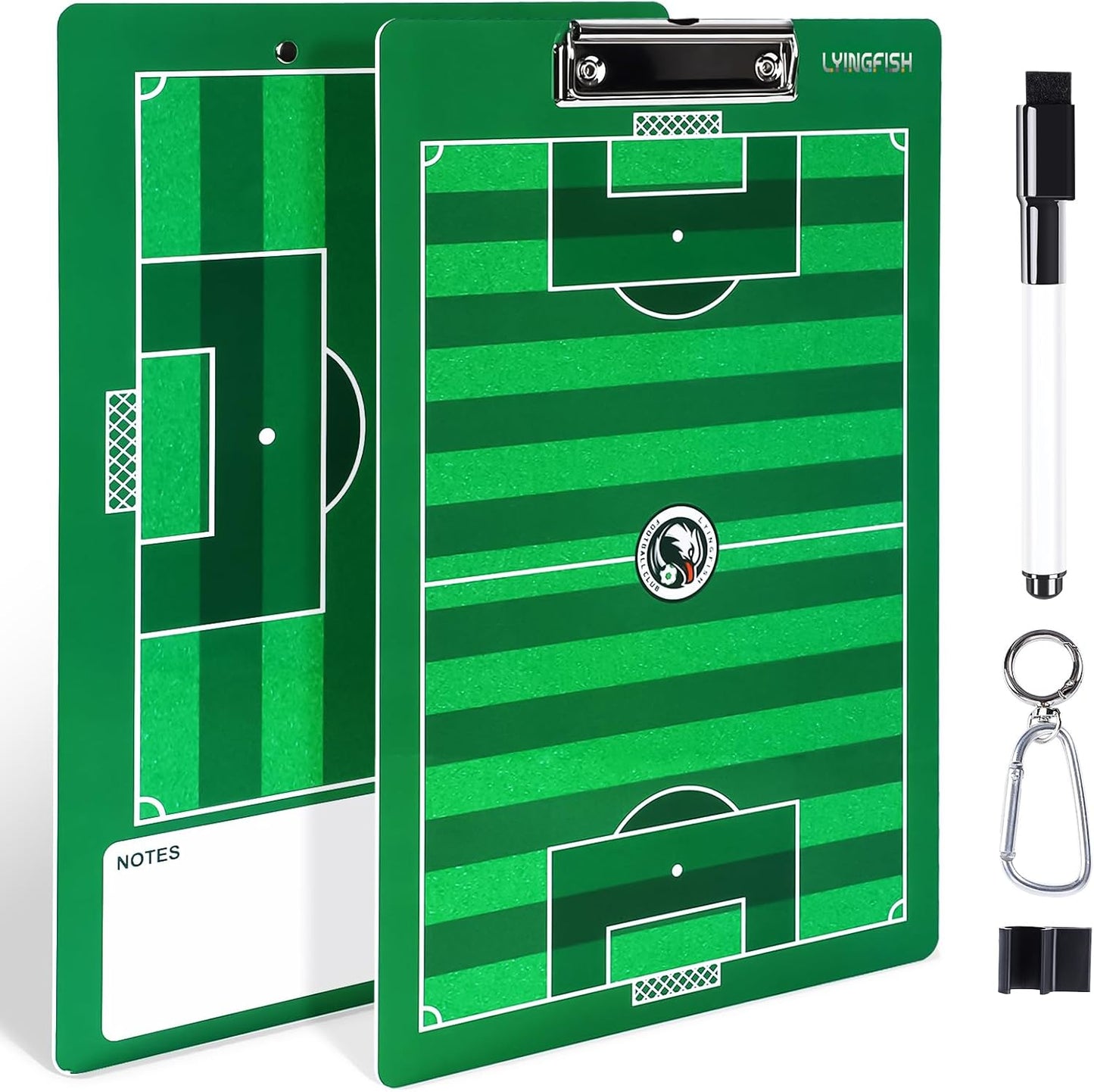 Dry Erase Coaches Clipboard, Waterproof Soccer Whiteboard for Coaches Double-Sided Soccer Clipboard for Coaches Writable and Erasable Coaching Board Dry Erase Coaching Board Coaching Board Gift