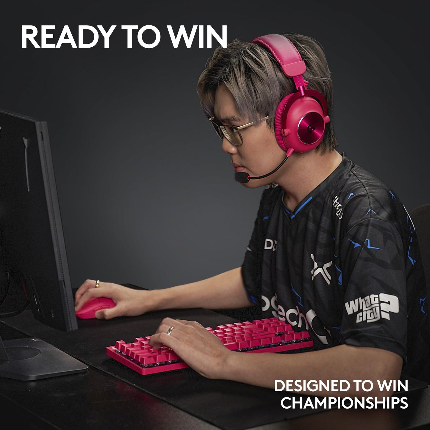 Logitech G PRO X Superlight 2 Lightspeed Wireless Gaming Mouse, Lightweight, LIGHTFORCE Hybrid Switches, Hero 2 Sensor, 32,000 DPI, 5 Programmable Buttons, USB-C Charging, PC & Mac - Magenta