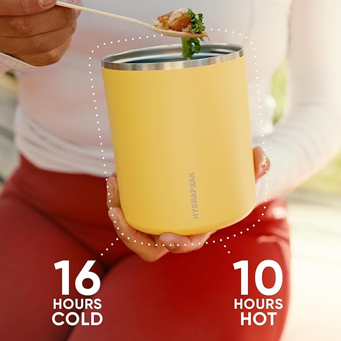 Hydrapeak 32oz Stainless Steel Vacuum Insulated Food Jar | For Hot Food and Cold Food, Wide Mouth Leak-Proof Soup Container for Adults, 10 Hours Hot and 16 Hours Cold (Lavender)
