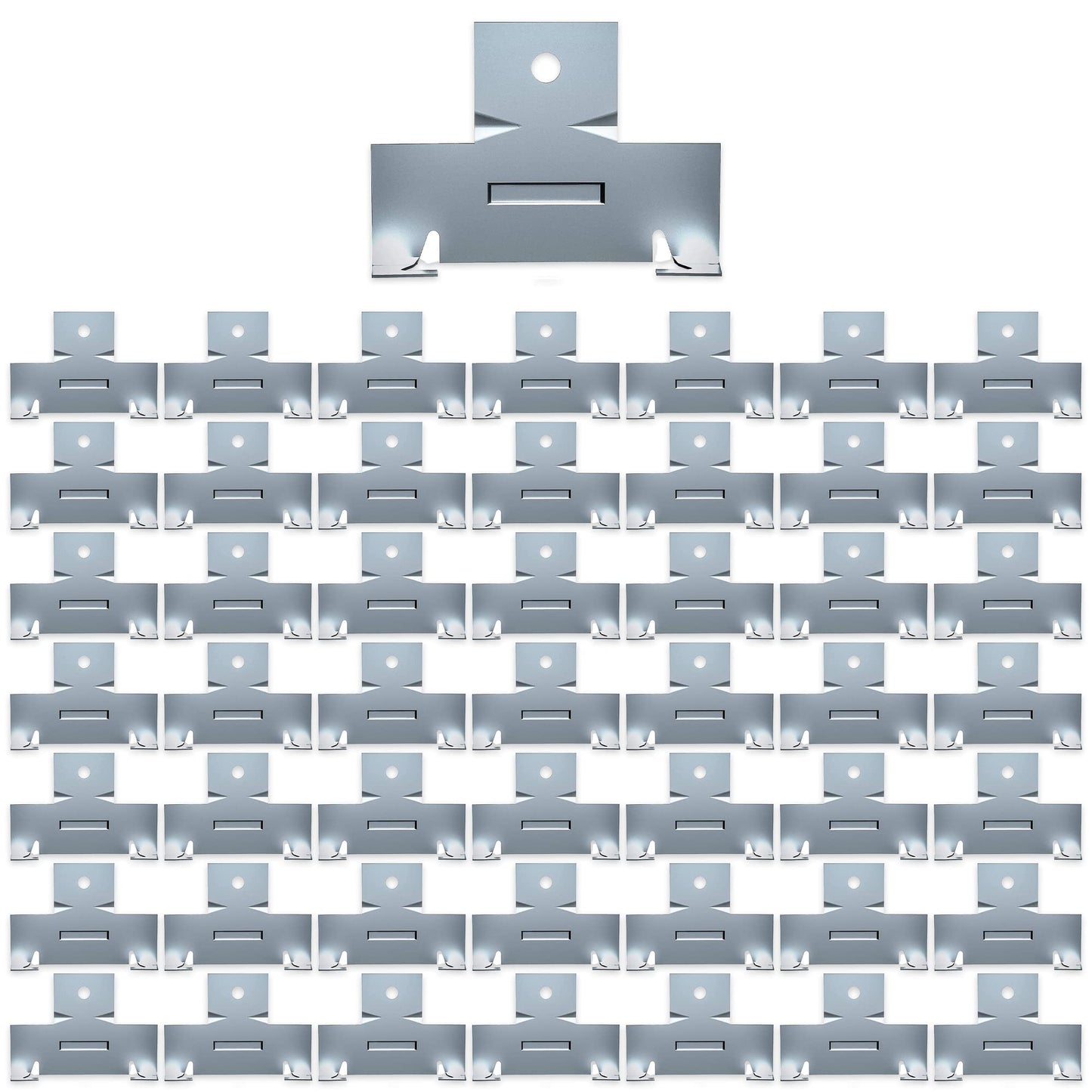 HARRRRD Retrofit Recessed Downlight Housing C Clips, 50 Pack (25 Pairs) with Self Tapping Screws