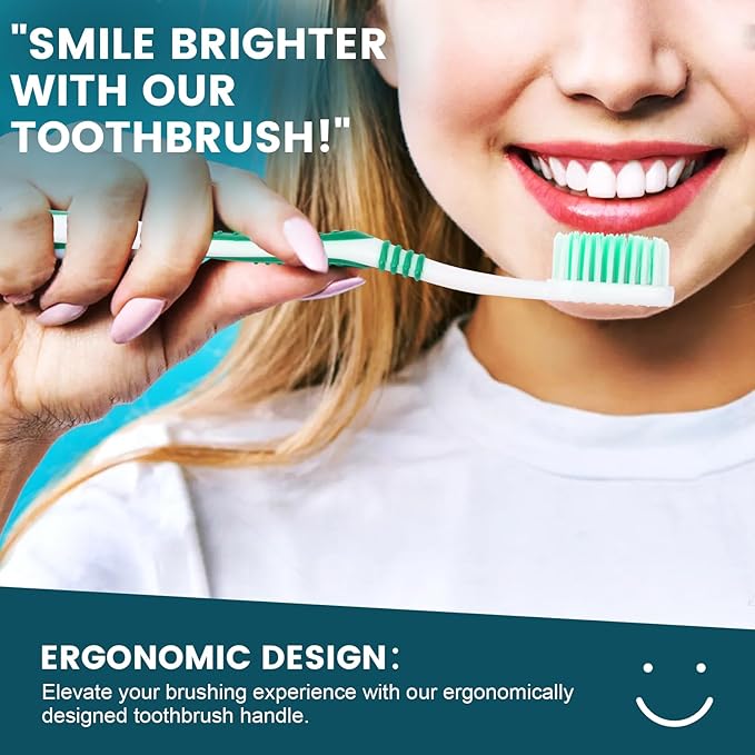 Navona 200 PCS Disposable Toothbrush with Toothpaste Bulk, Travel Toothpaste, Bulk Toothpastes, Individually Wrapped Bulk Toothbrush, Ergonomics Handle,Medium Soft Bristle, Perfect for Travel, Hotel