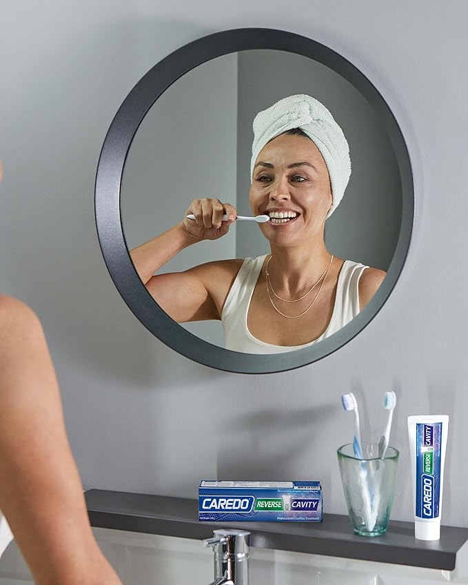 Cavity Repair Toothpaste Cure Tooth Cavities Dental Caries Remineralizing with Hydroxyapatite Toothpaste Treatment Tooth Decay for Adults, Home School or Travel (New Flavor 100g*1), Grey White