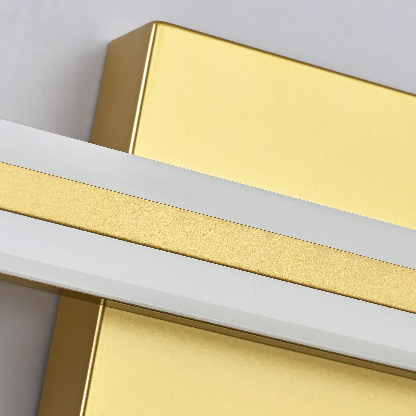 Solfart Dimmable Led Bathroom Vanity Light Fixture 31.9 Inch Golden Aluminum Over Mirror