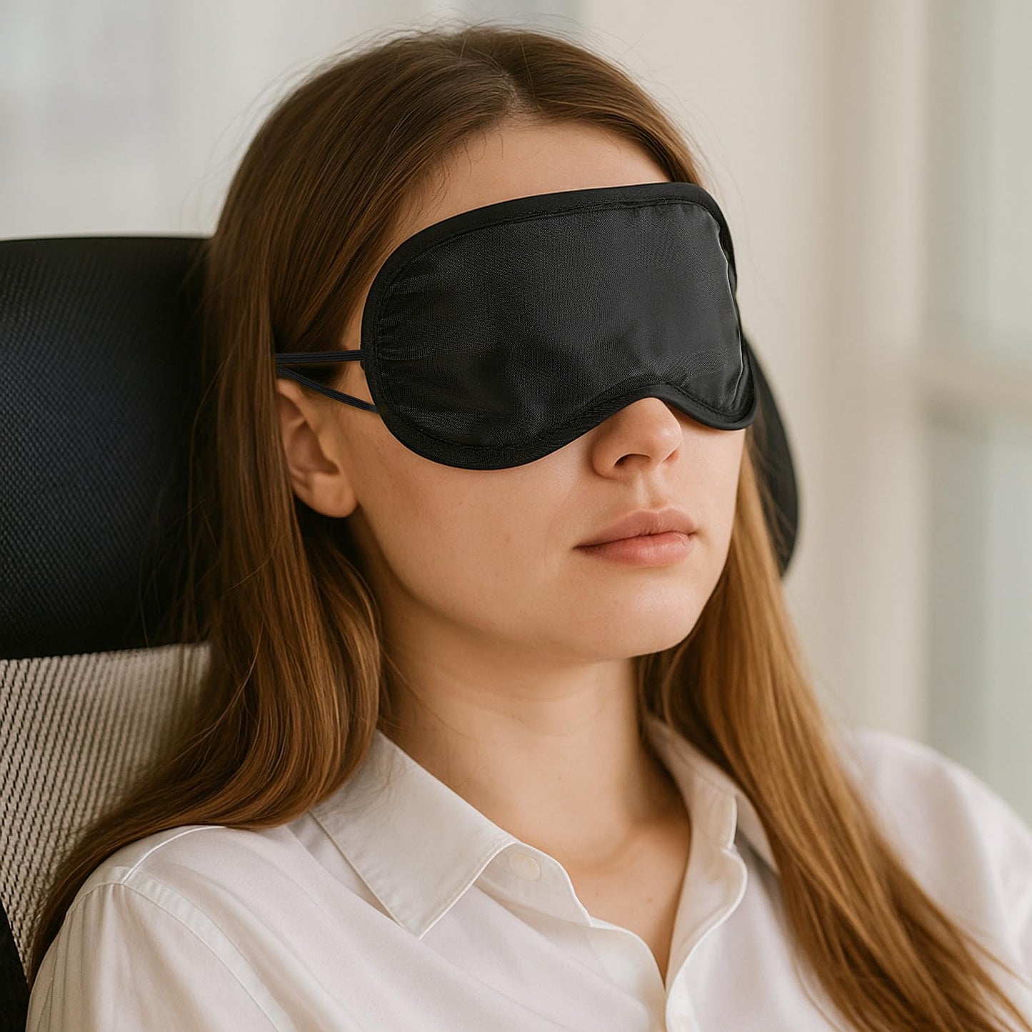 20Pcs Eye Mask Sleep Masks Bulk Blindfolds for Party Games with Adjustable Strap and Nose Pad for Women Men Kids, Black Blindfold for Kids