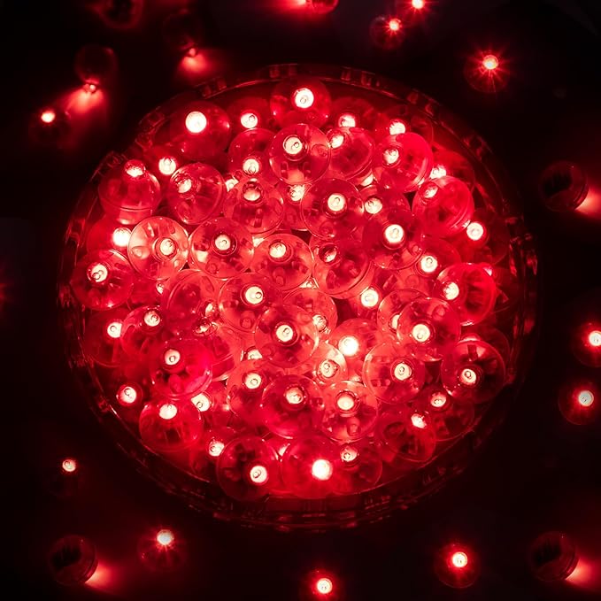 ZGWJ 200PCs Mini Led Lights,Led Balloons for Party Decorations Neon Party Paper Lantern Easter Eggs Birthday Party Wedding Halloween Christmas Decoration