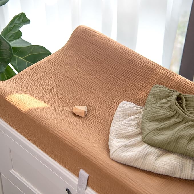 lulumoon Baby Changing Pad Cover: Muslin Diaper Changing Table Pad Cover - Changing Pad Sheets for Girls Boys