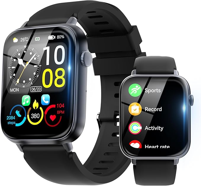 Smart Watch for Men Women Answer/Make Call, 1.85" HD Fitness Tracker with 24/7 Heart Rate & Sleep Monitor, 110+ Sports Mod...