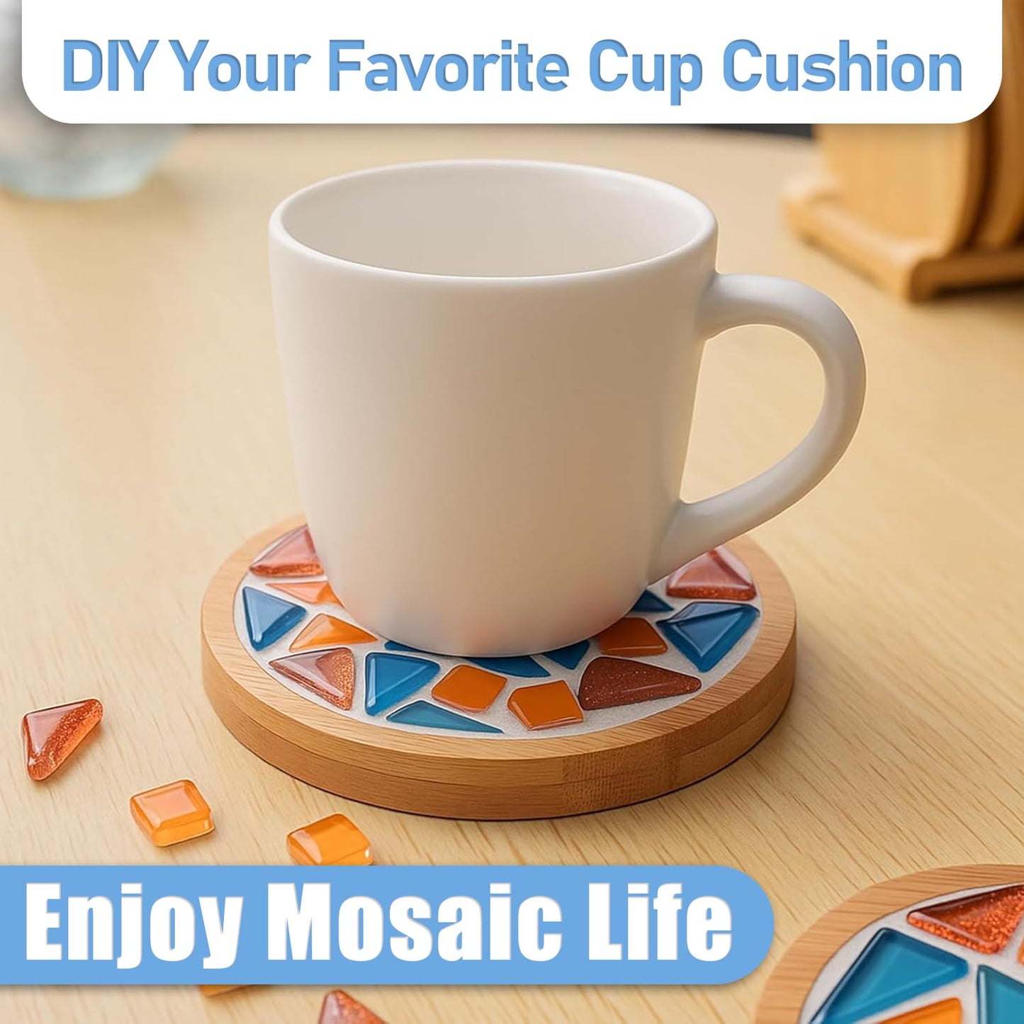 Mosaic Crystal Grout, Mosaics Tile Tools, Mosaic Tile Accessories – Essential for Handmade Grouting and Perfect for DIY Craft Projects (White, 4.5oz)