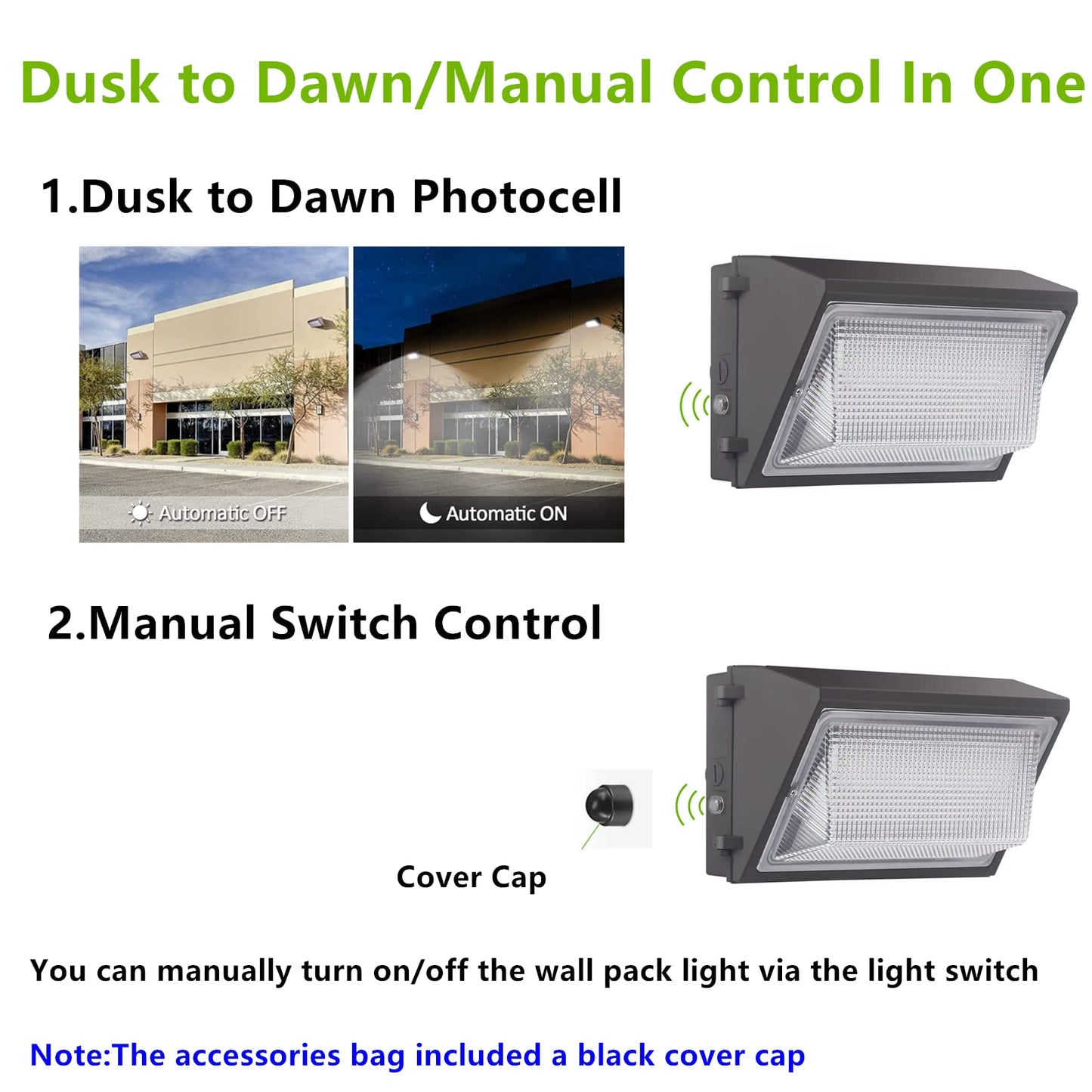 Paktonvo 100W Led Wall Pack Dusk To Dawn  13000Lm 5000K Daylight Commercial Security Lighting 400-600W Mh Equivalent  100-277V Etl Certified Outdoor Led Wall Pack Light For Parking Lot Doorway House