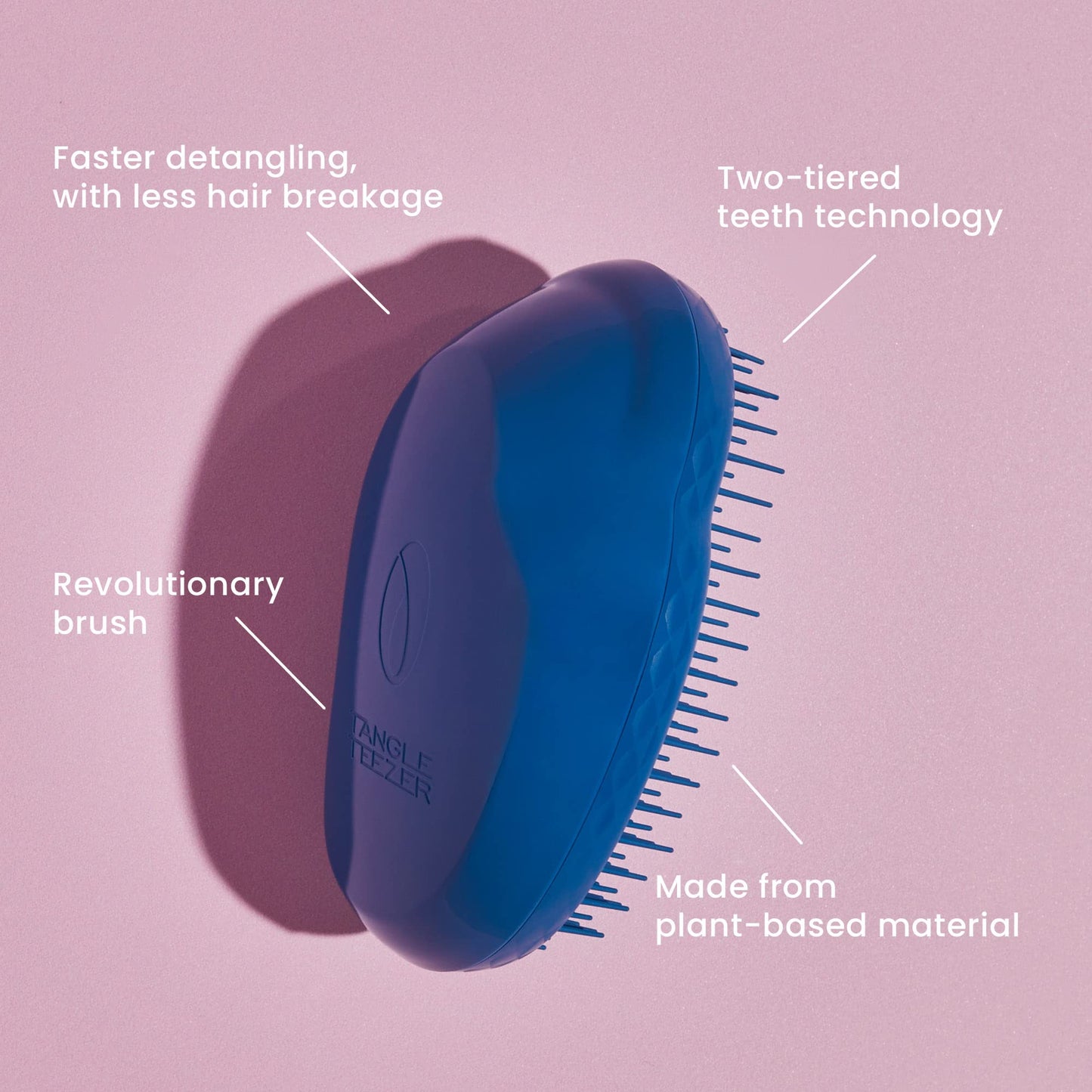 Tangle Teezer Hairbrush | Original Plant Brush Detangling Hair Brush for Wet & Dry Hair | Detangler Brush for Fine, Curly, Thick