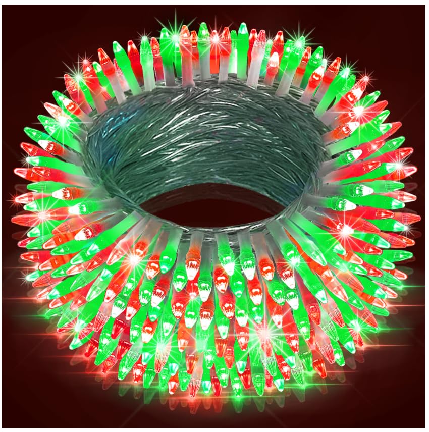 1500Led Christmas Lights Outdoor Use  470Ft 12 Modes Red And Green Led String Lights With Timer Dimmable  Waterproof Christmas Tree Lights For Xmas Patio Yard Fence Balcony Garden Party Decor