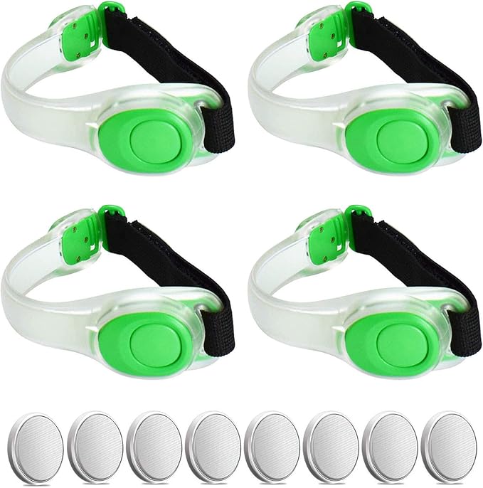 AMNQUERXUS Premium LED Light Up Armband, Reflective Adjustable Wearable Silicone Running Belt Strap/Waterproof Glow in The...
