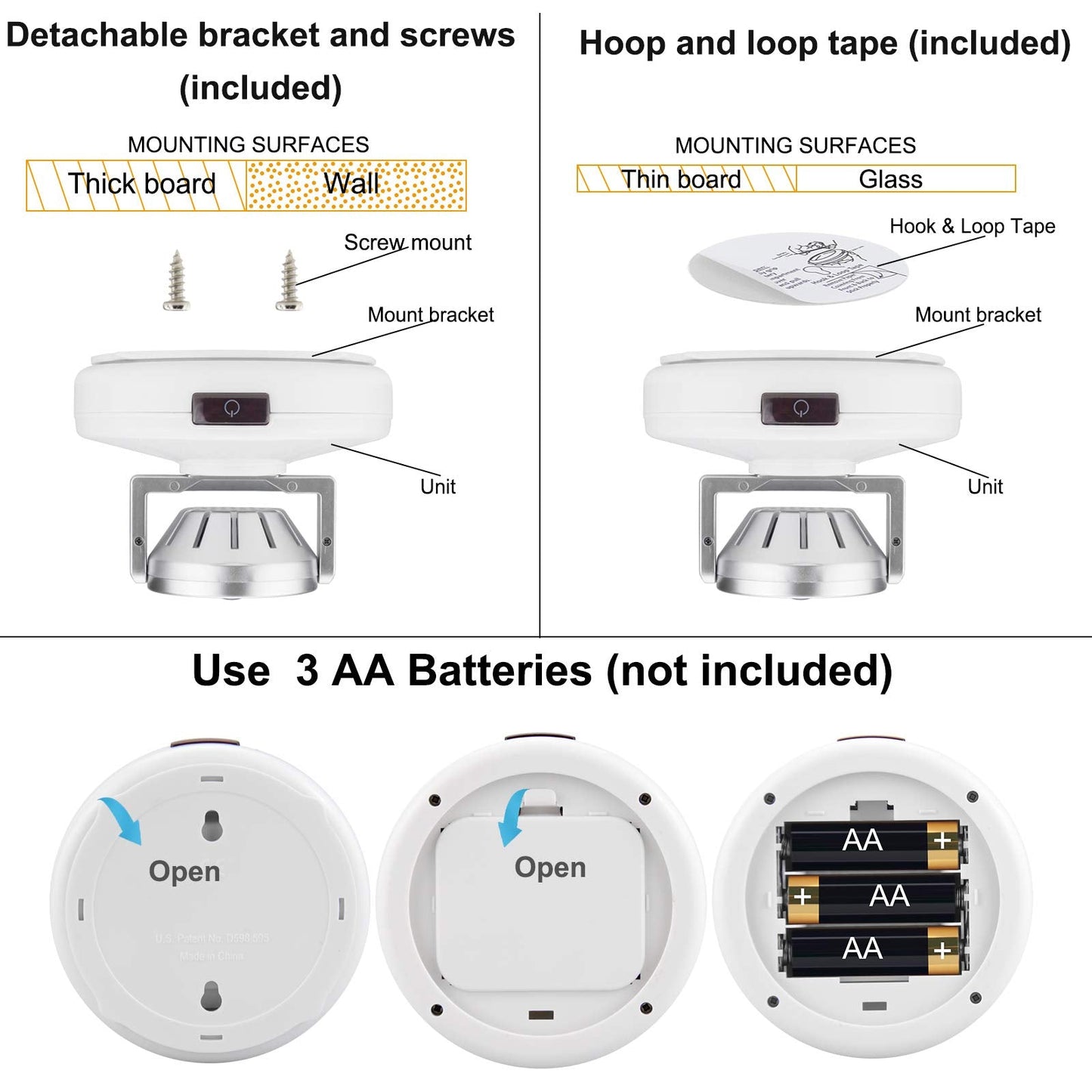 Luxsway Led Spotlights - Dimmable Accent Light With Rotatable Head, 12 Color Changing, Battery Operated, White & Silver Head