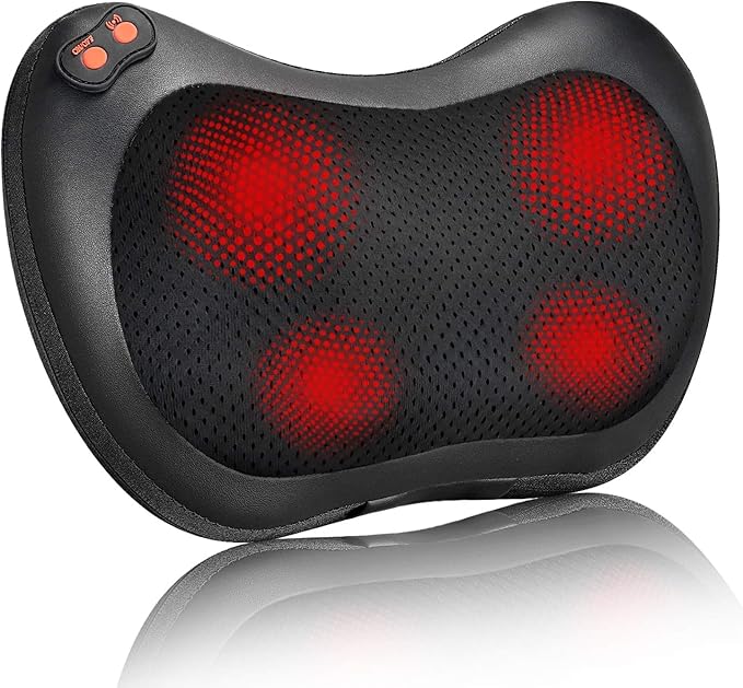 iKristin Back Massager, Shiatsu Neck Massager with Heat, Electric Back Massager for Shoulder, Back, Leg, Deep Tissue Knead...