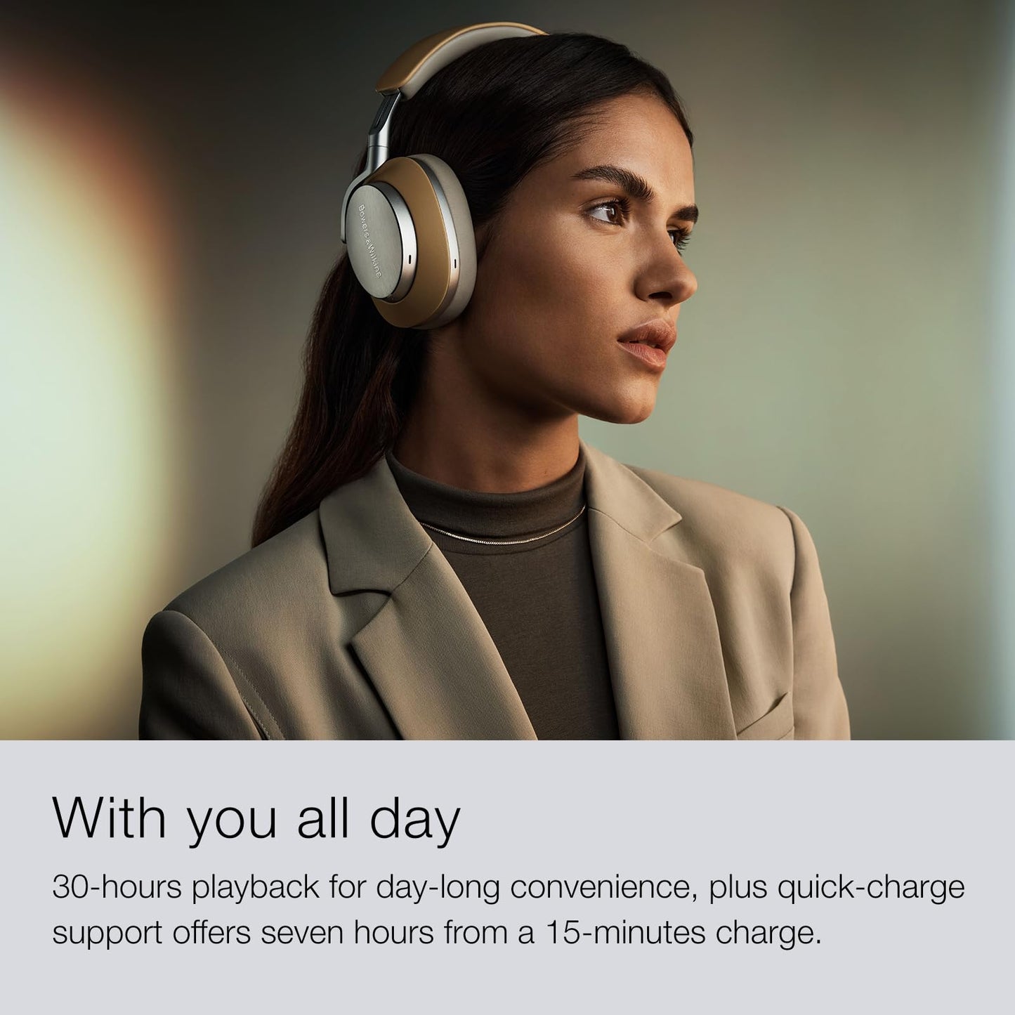 Bowers & Wilkins Limited Edition Px8 Over-Ear Wireless Headphones, Advanced Active Noise Cancellation, Luxurious Materials, 30-Hour Battery Life, 15-Min Quick Charging, Dark Forest