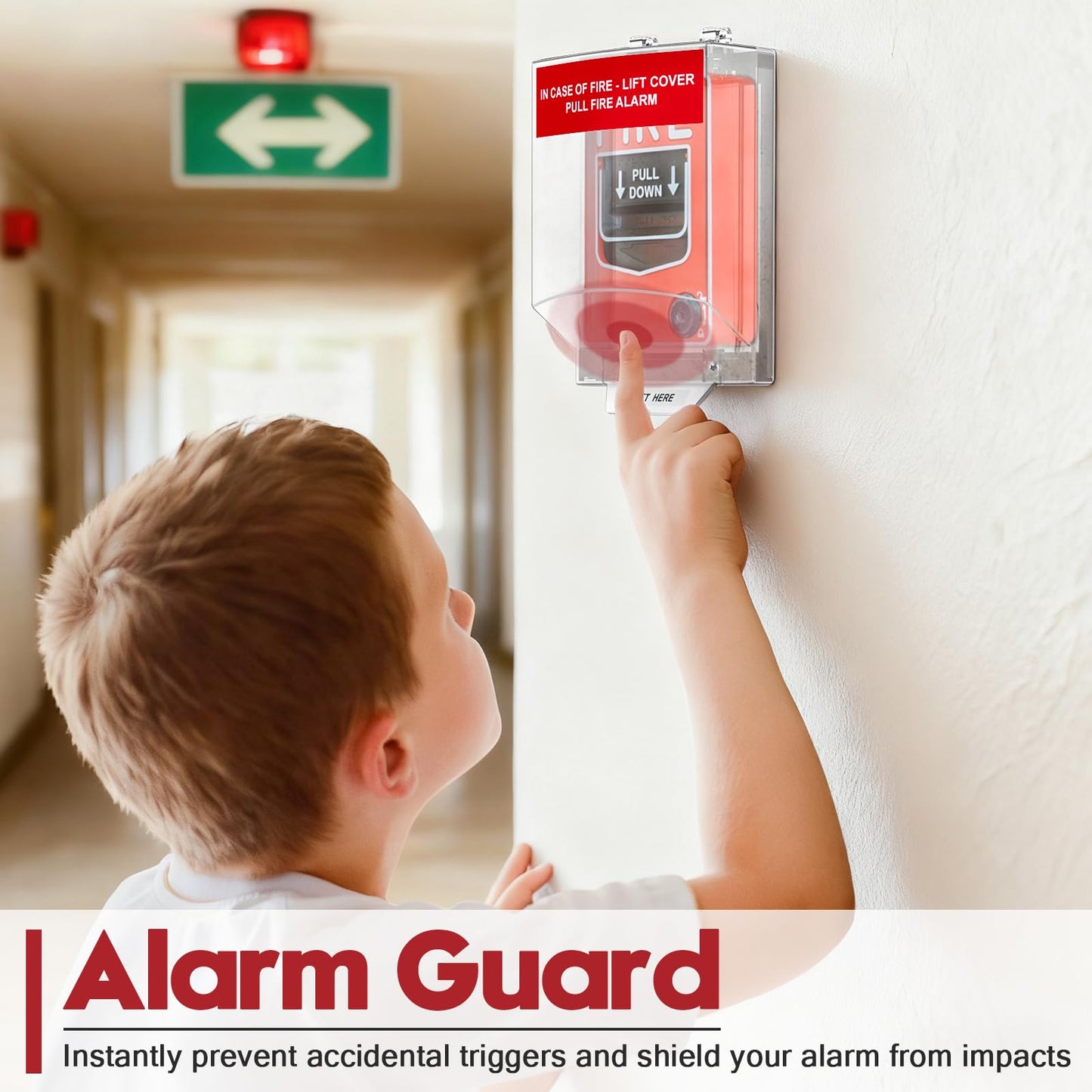 Zipcase Fire Alarm Pull Station Cover, Durable Protective Guard to Prevent Accidental Trigger, Physical Damage, Dust and Debris, Easy to Install Enclosure