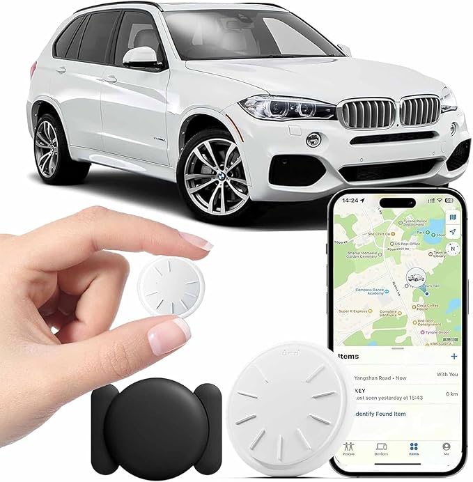 Mini GPS Tracker for Vehicles No Monthly Fee Magnetic GPS Tracker Full USA Coverage Hidden Car Locator Works with Apple Fi...
