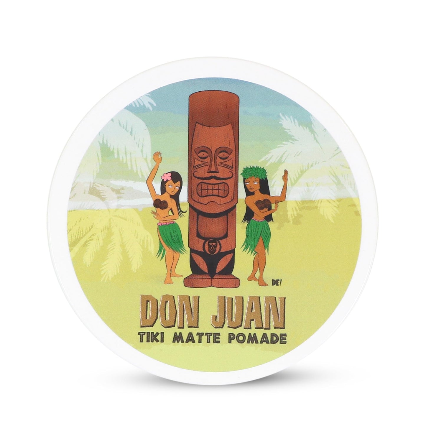 Don Juan Tiki Matte Pomade | Water Based | High Hold | Matte Finish | Natural Plant Extracts and Ocean Minerals | Mai Tai Tropic