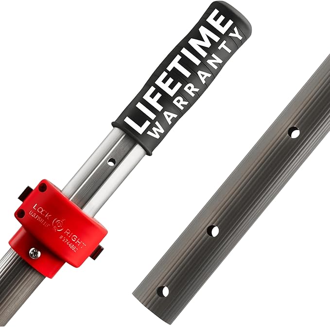 ProTuff 16ft Heavy Duty Telescopic Pool Pole – Unconditional Lifetime Replacement - Instant & Reliable Extension - Univers...