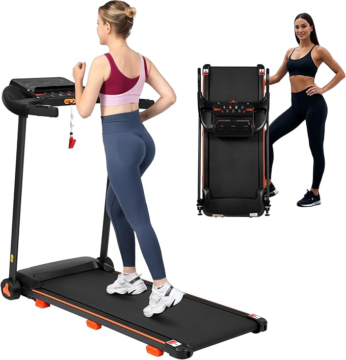 STOKRA Treadmills for Home, 350 lbs Weight Folding Treadmill with 0-6% Auto Incline, 3.0 HP Walking Pad Treadmills, Runnin...