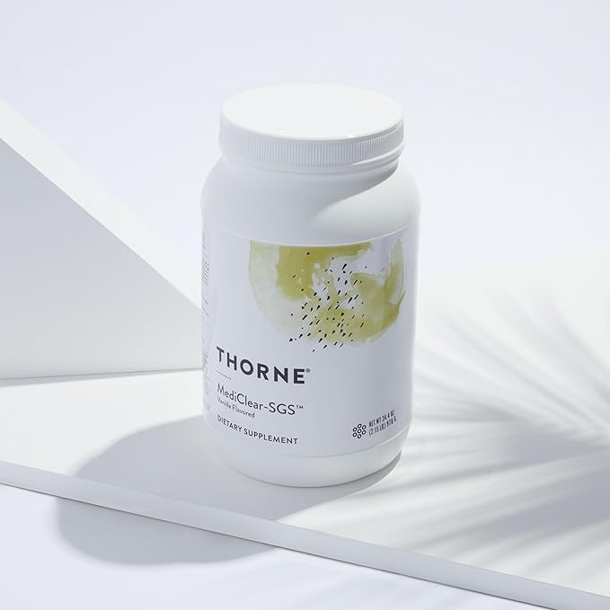 THORNE MediClear-SGS - Foundational Support, Eliminate Environmental and Dietary Toxins* - Rice and Pea Protein-Based Drink Powder with a Complete Multivitamin-Mineral Profile - Vanilla - 34.4 Oz