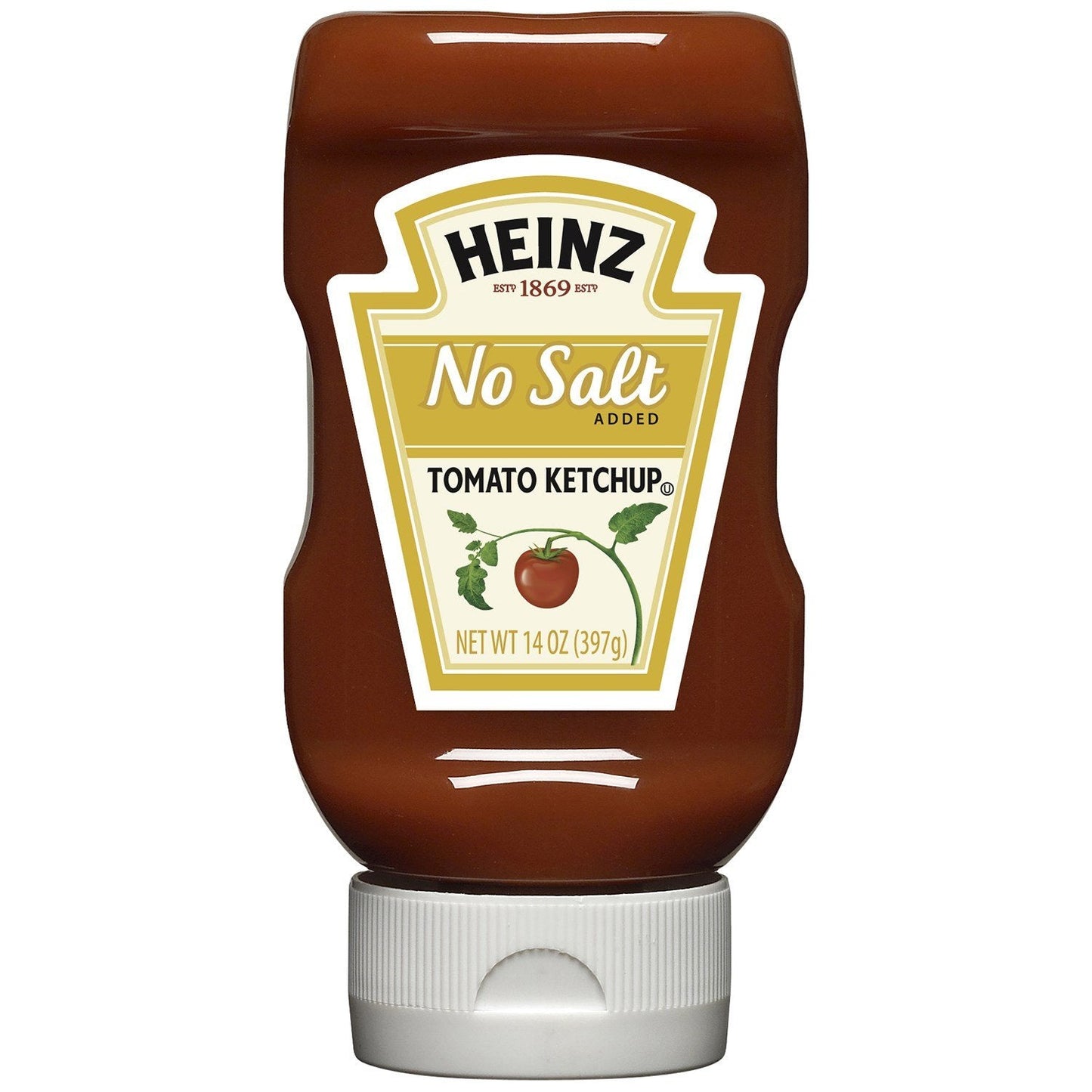 Heinz No Salt Tomato Ketchup, 14 Ounce -- 6 per case.