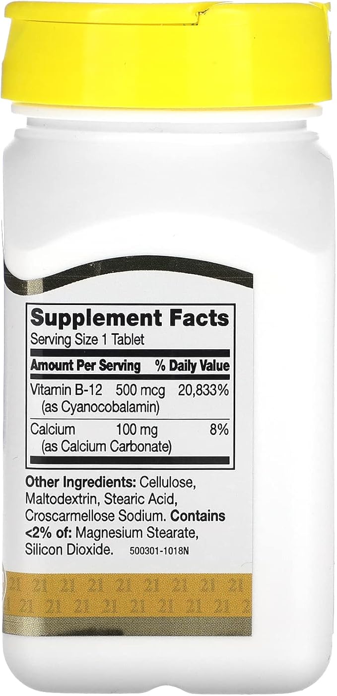 21st Century B-12, 500 mcg, 110 Tablets