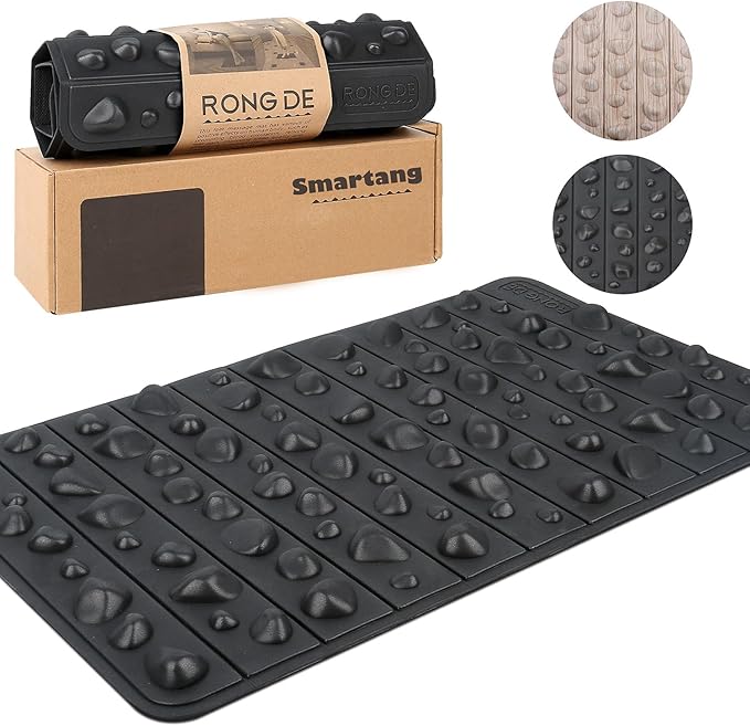 Smartrang High Elasticity Acupressure Mat, Foldable Particle Foot Massager, Pressure Point Pad for Relieve Foot Pain, Fasc...