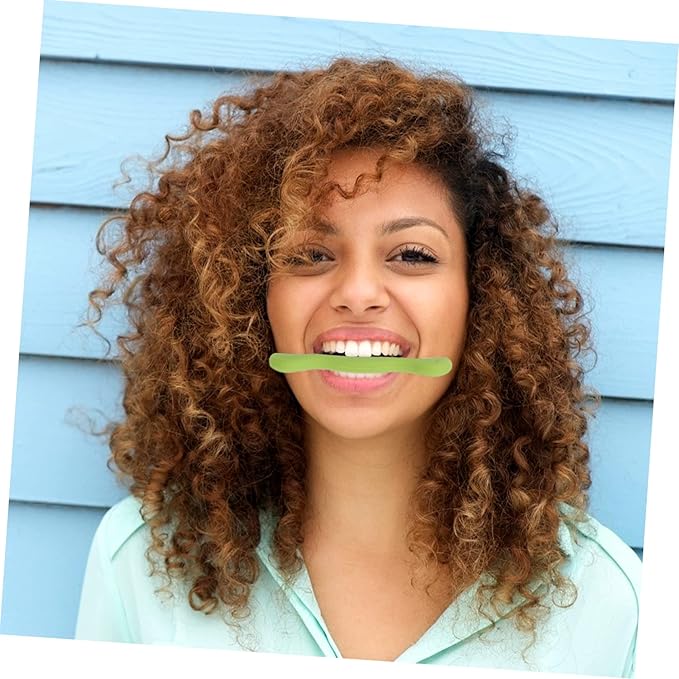 Smile Practice Tool Silicone Face and Mouth Exerciser for Speech and Stutter Correction Safe Portable and Easy to Use Green