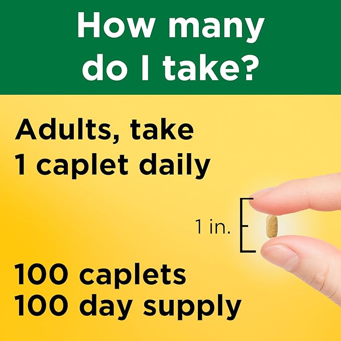 Nature Made B Complex With Vitamin C, Dietary Supplement for Immune System Support, 100 Caplets, 100 Day Supply