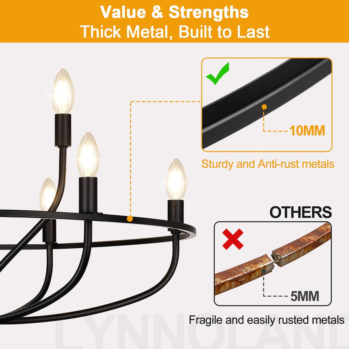 30 Black Chandelier  9-Light Modern Farmhouse Chandelier For Dining Room Lighting Fixtures Hanging  Candle Chandelier Light For Living Room  Kitchen Island  Bedroom  E12(Bulbs Not Included)