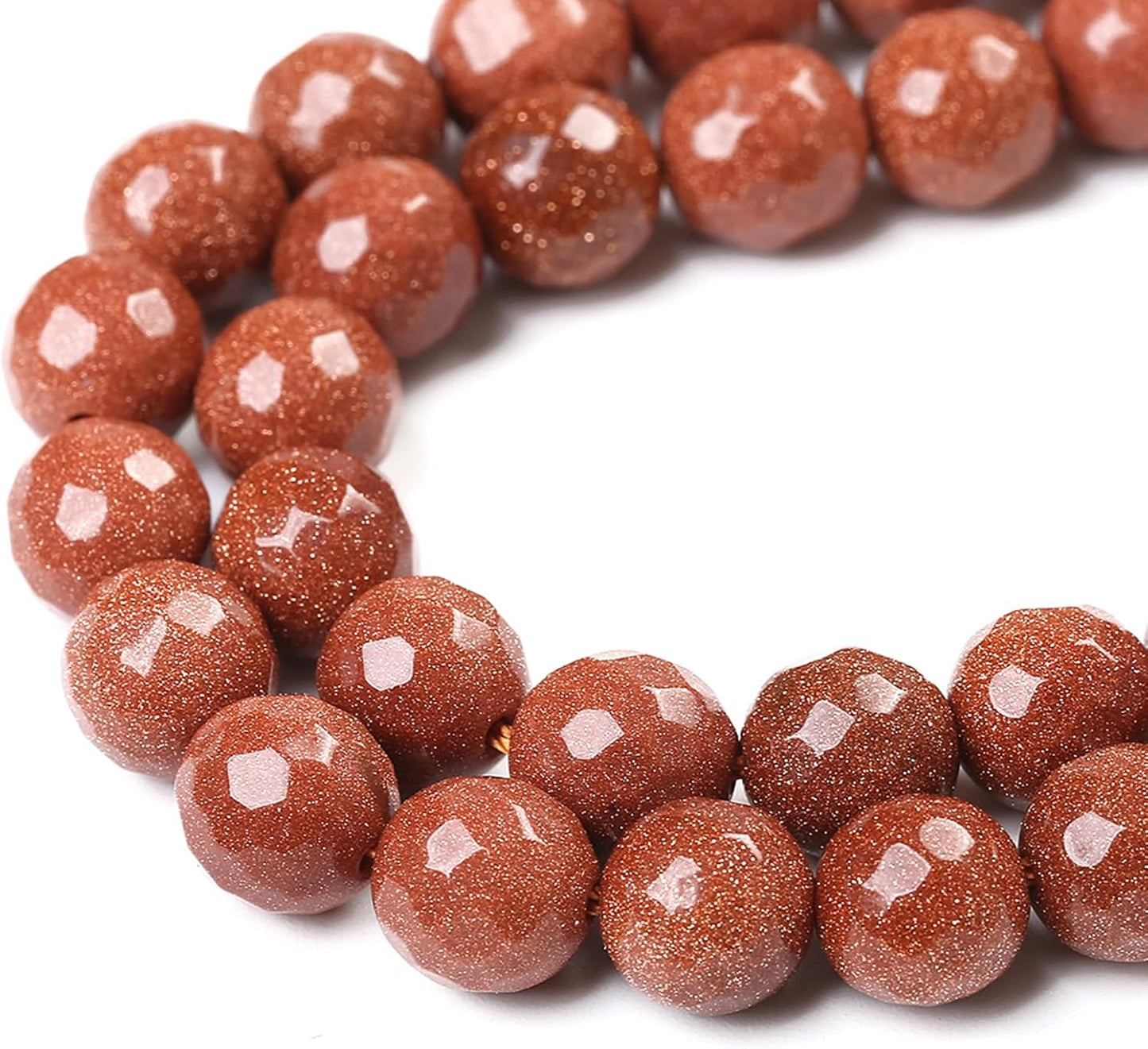 32pcs 12mm Natural Gold Sandstone Beads Faceted Stone Energy Healing Beads for Jewelry MakingDIY Bracelet Necklace Accessories 15" (12mm, Faceted Gold Sandstone)