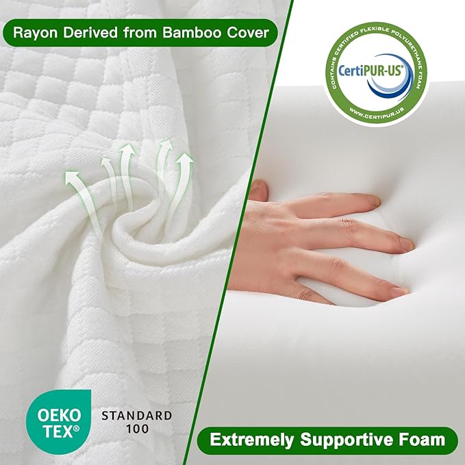 JJDANFILL Queen Size Bed Wedge Pillow Plus for Sleeping, Headboard Pillow/Bed Gap Filler/Mattress Wedge Close The Gap (0-8"), Between Your Headboard and Mattress. (60"*10"*6")