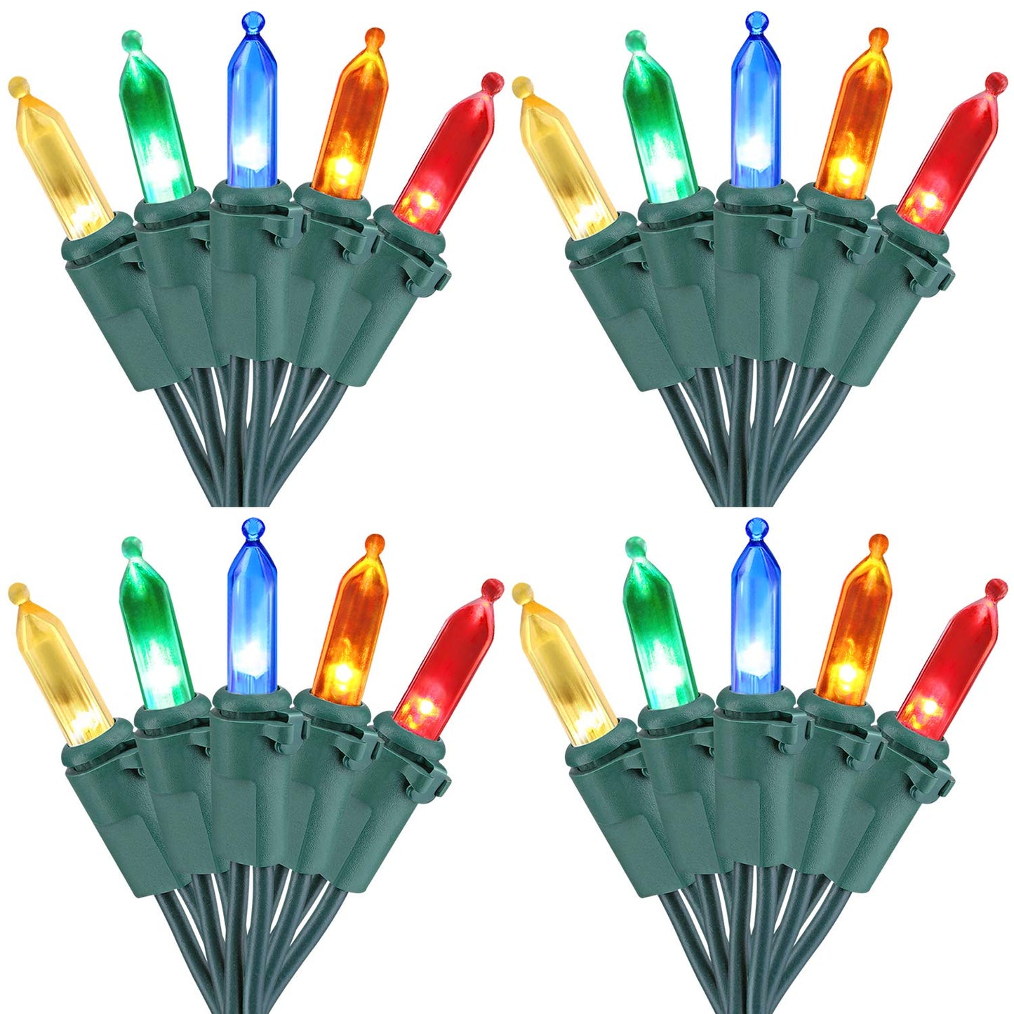 Brizled LED Christmas Lights, 100 Mini String Lights, 33ft, Multicolor, UL Certified for Indoor/Outdoor Use