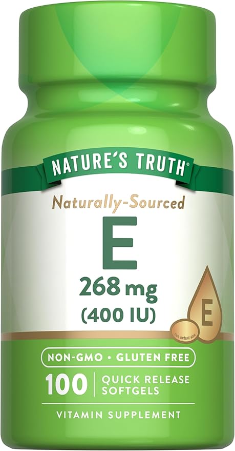 Nature's Truth Vitamin E 400 IU Softgels | 100 Count | Non-GMO & Gluten Free Supplement