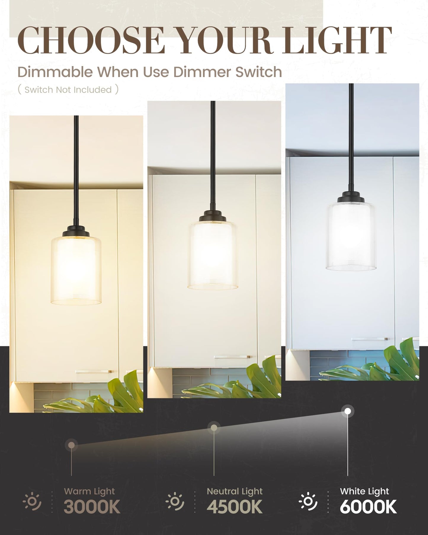 Tengxin Modern Pendant Light  Matte Black Pendant Lights Kitchen Island Farmhouse Pendant Lighting For Dining Room Bedroom Bar Office 2Pack Txplbk02-2Pk