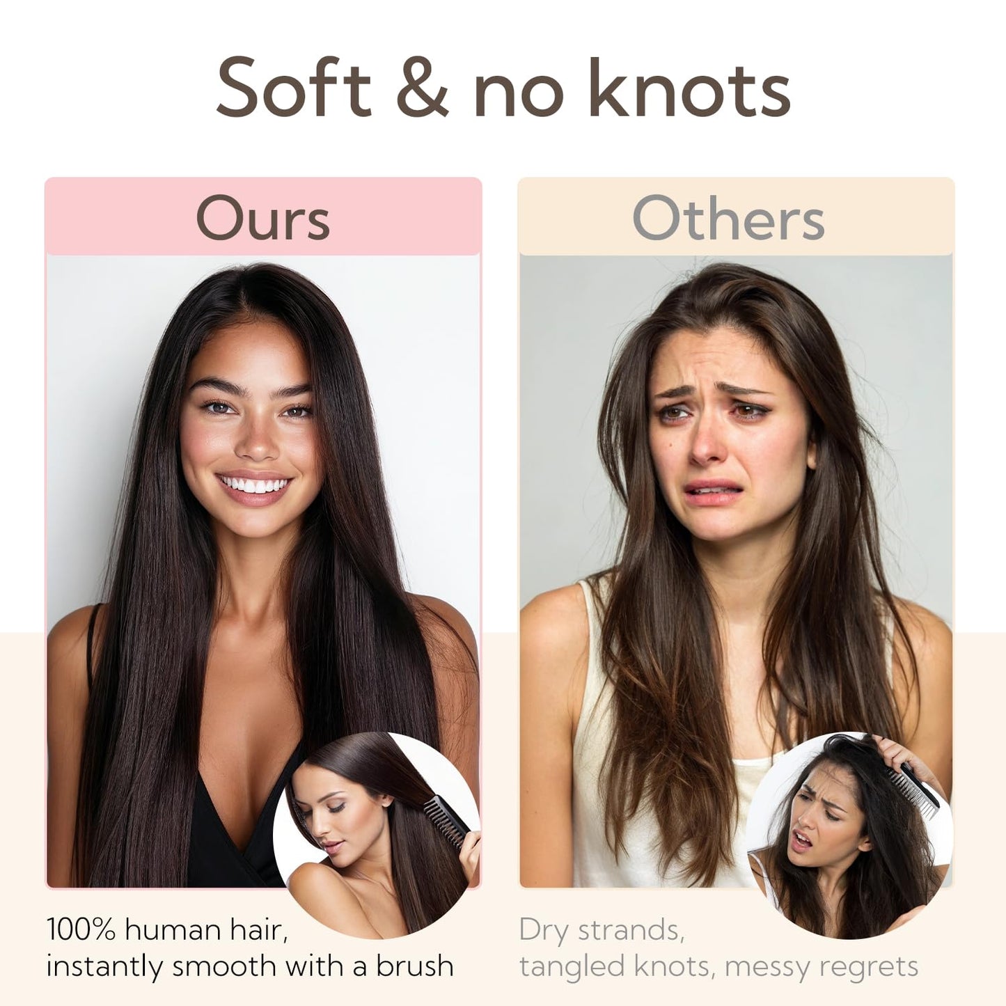 Tape in Hair Extensions, Dark Brown to Light Brown and Ash Blonde Balayage Color Real Human Hair Extensions, Straight Remy Tape