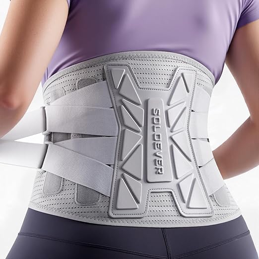 Medical-Grade Back Brace for Women Lower Back Pain Relief [Ultra Breathable & Stronger Support] Back Support Brace with Ad...