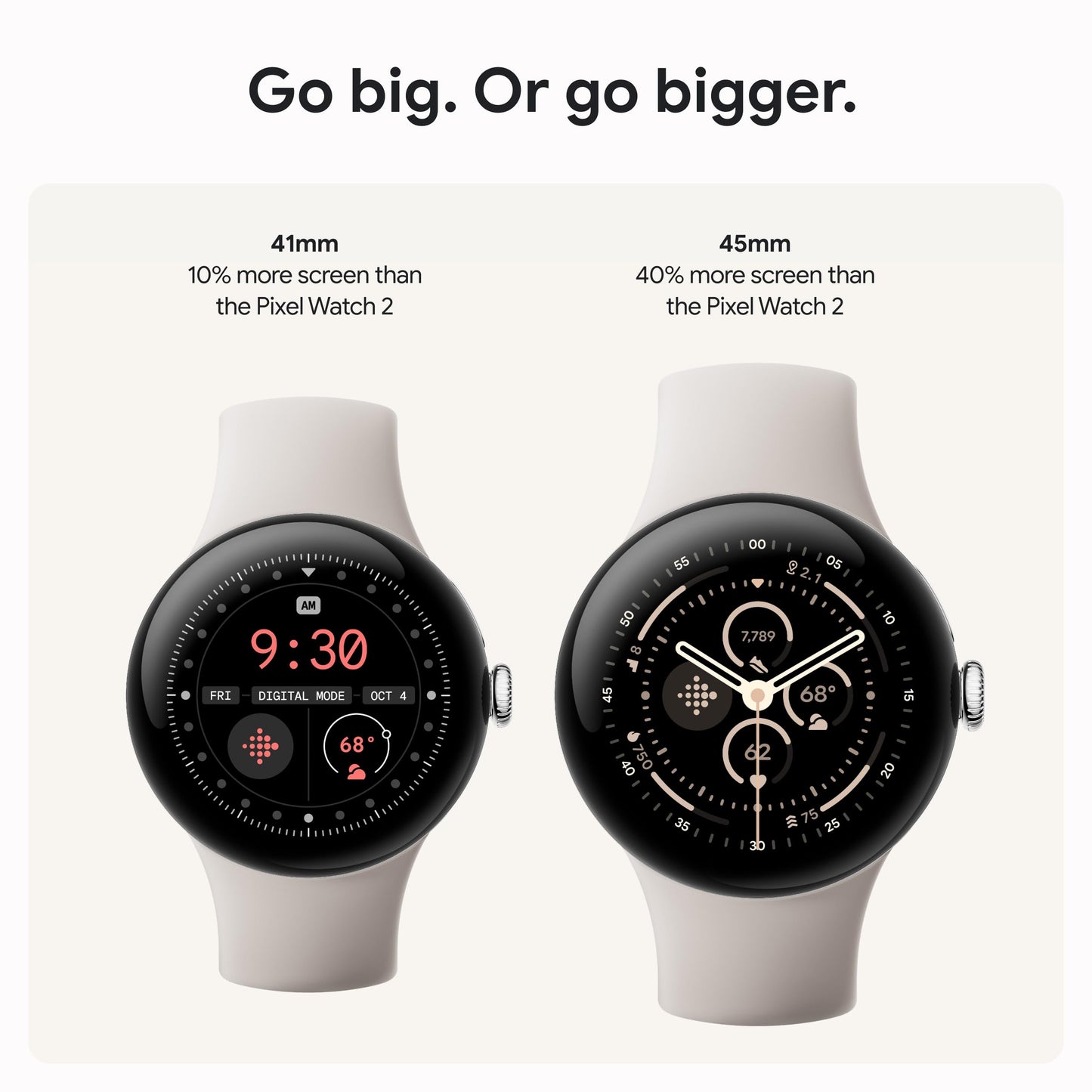 Google Pixel Watch 3 (41Mm) Latest Model - Android Smartwatch, Heart Rate Tracking, Fitbit Advanced Running, Fitness Insights, 2
