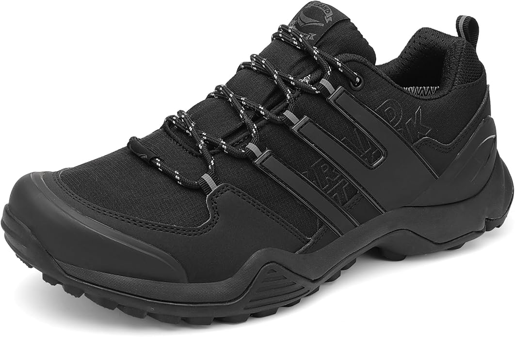 Grand Attack Men's Waterproof Hiking Shoes Trekking Backpacking Non Slip Work Shoes Comfortable Trail-Running Travel Sneakers