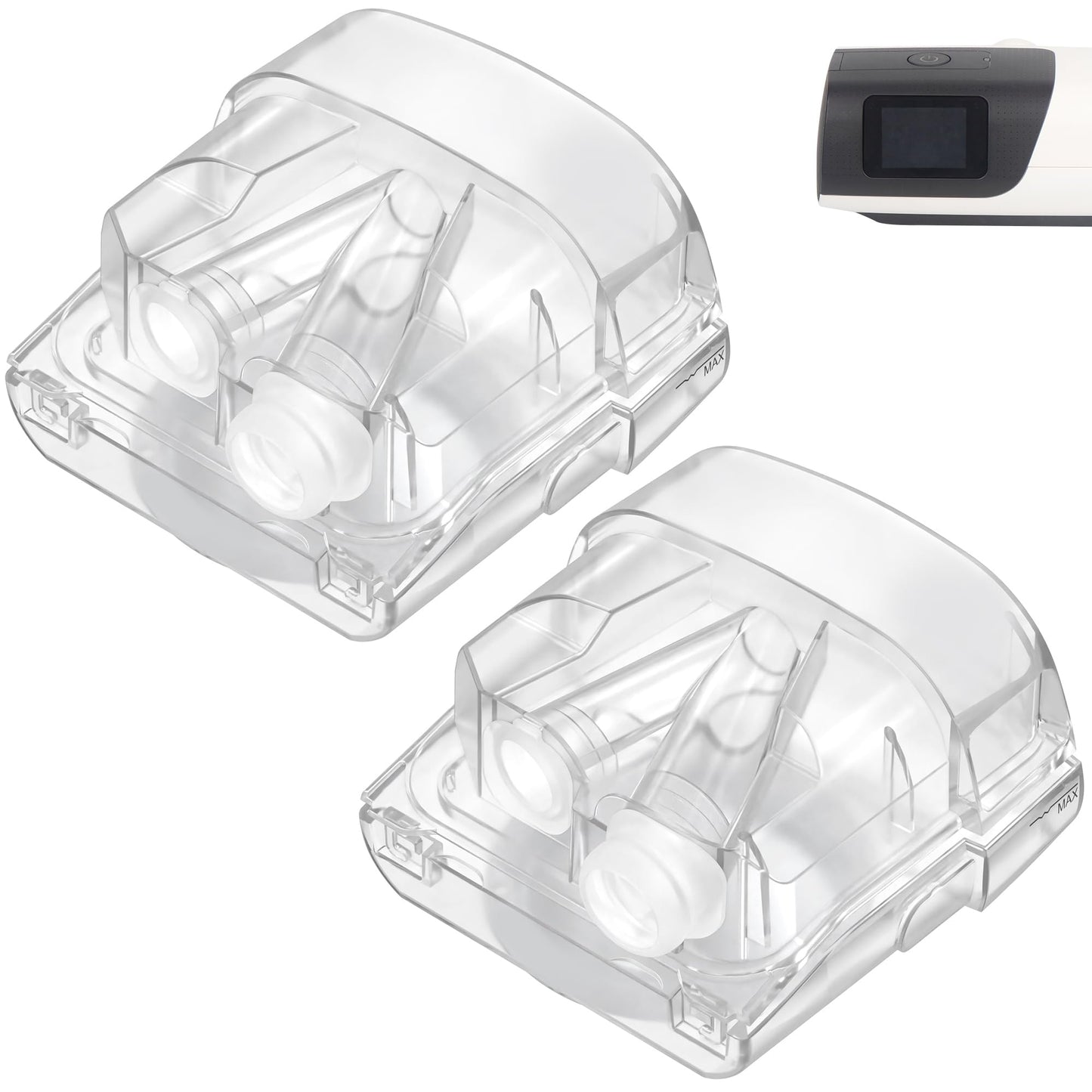 2 Pack Enhanced Comfort Replacement Water Chambers for AirSense 11 and AirCurve 11 FSA or HSA Eligible Water Tanks Heated Humidifiers Replacement CPAP Supplies