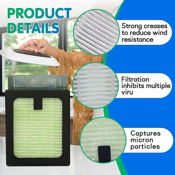 5Pack HEPA Filter Replacement for Baby Brezza Bottle Dryer Advanced