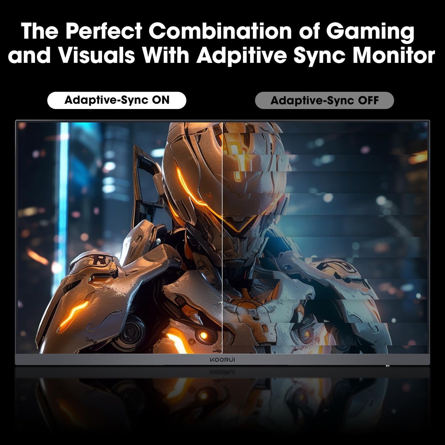KOORUI 32 Inch Curved Gaming Monitor 170Hz QHD Computer Monitor, 1500R 1ms Display, Adaptive Sync, 90% DCI-P3 HDR10, HDMI&DP, VESA Compatible, Tilt Adjustable, Black