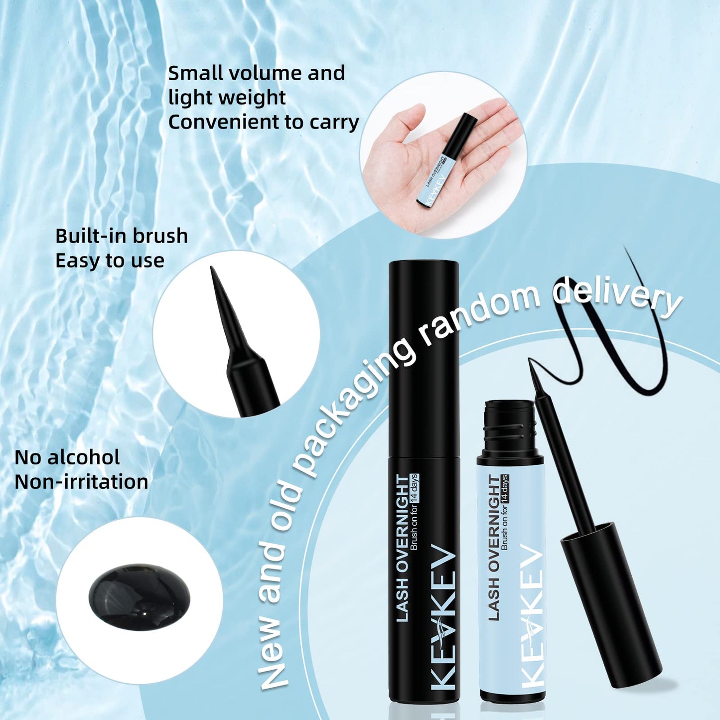 Lash Overnight Sealer Cluster Lashes Overnighter DIY Lash Extension Sealer Extend Lash Wear Up to 14 Days Black Lash Sealer Long