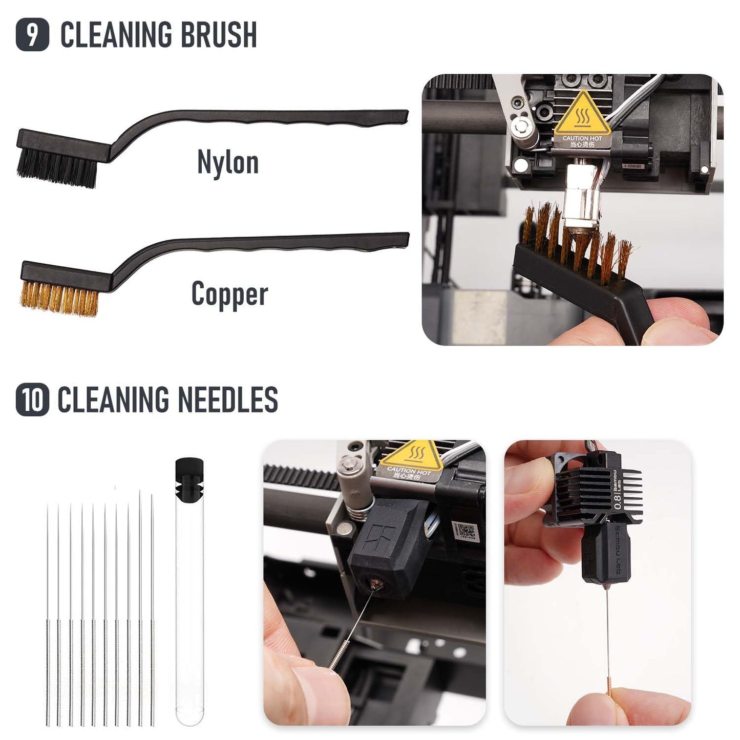 3D Printer Tools Kit Essential, 3D Printing Tools Kit, 3D Printer Accessories, Deburring Tool, Wire Cutter, Drill, Scraper for Remove, Smoothing, Finishing, Deburring, Craving, Drilling