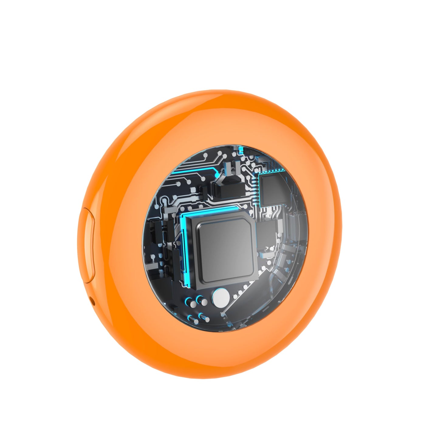[Apple MFi Certified] (iOS Only) Smart Bluetooth Tracker Tag, Key Finder Sky Orange 1 Pack