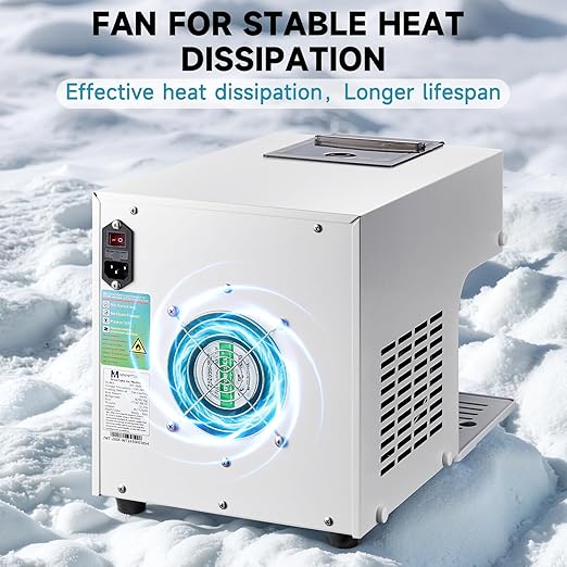 Snowflake Ice Machine,260W Shaved Ice Machine for Snowflake, Rapid Cooling, Food-Grade Stainless Steel Material, Snowflake Ice Maker for Kids/Homemade Ice Cream,Suitable for Party＆Homemade